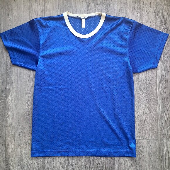 Blue mesh t-shirt by American Apparel, size S - Picture 3 of 6